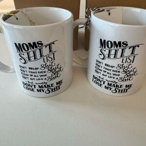 White Ceramic Mug Set (2 NWT and in box)
